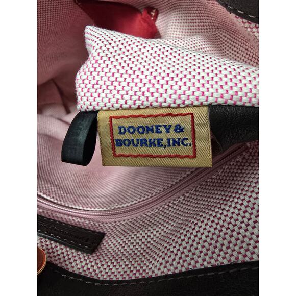 Dooney & Bourke Suede Hobo/Shoulder Handbag Purse Red Satchel Leather Strap - Picture 8 of 15